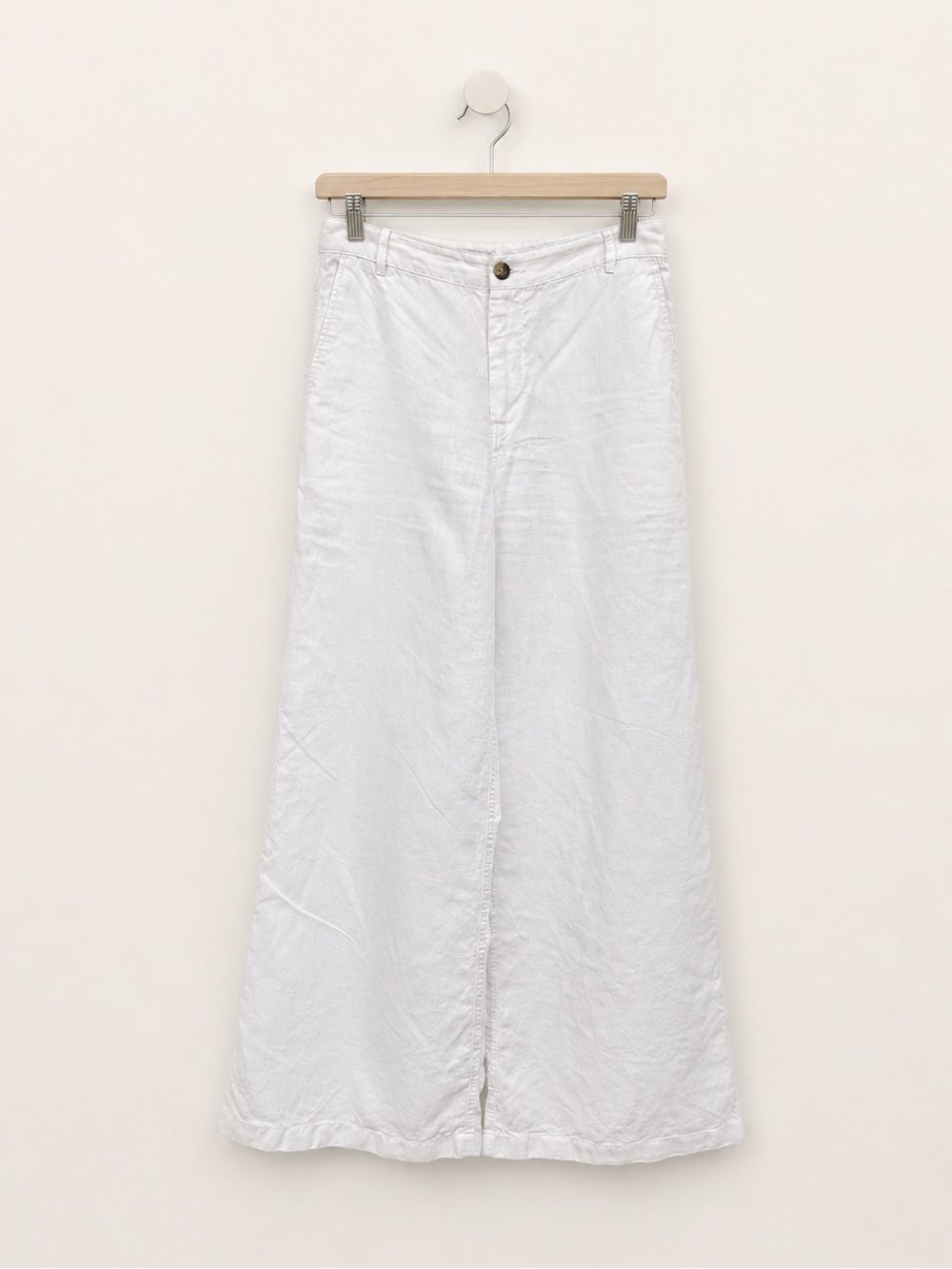 Madewell The Zoe Relaxed Wide Pant in 100% Linen